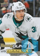 2019-20 Upper Deck UD Canvas Young Guns Mario Ferraro #C100